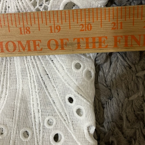 Lace glassy bubble linen wedding ivory gown size XL - Picture 10 of 12